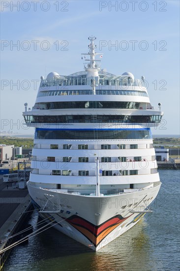 Cruise ship aida in the harbor