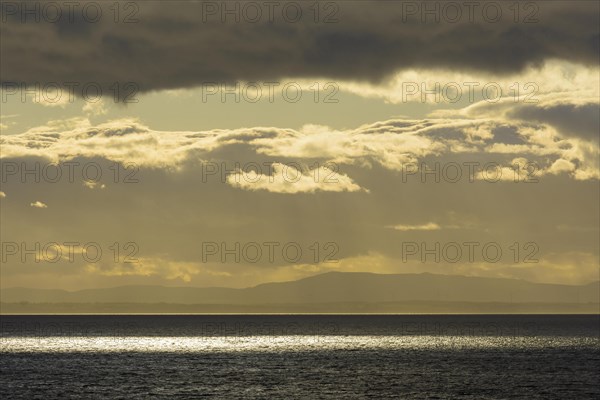 Firth of Forth with clouds at sunset