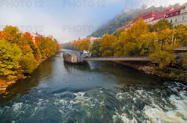 Mur river in autumn