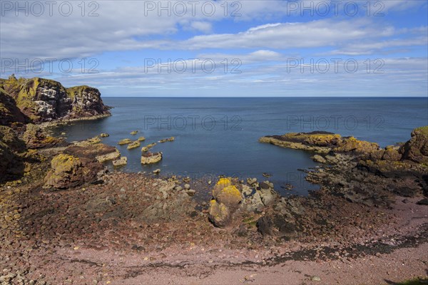 St Abbs head with north sea bay