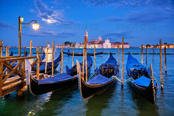 Romantic vacation Venice travel background