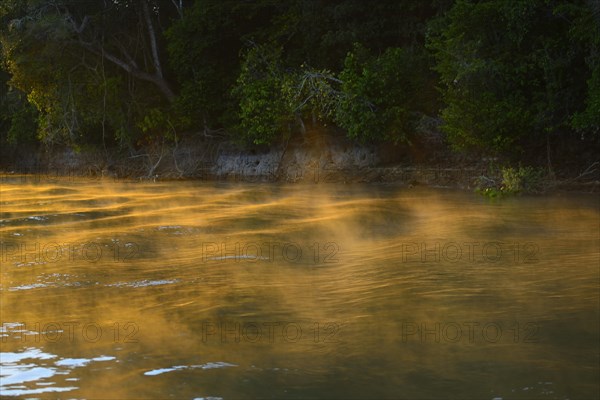 Haze on the Rio Sao Lourenco at sunrise