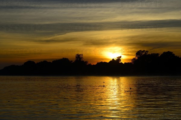 Landscape at Rio Sao Lourenco at sunrise