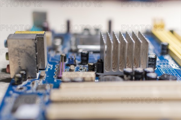 Close up of a motherboard