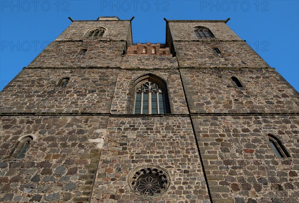 Facade above the portal of the church of St. Nikolai in Jueterbog
