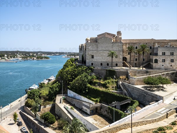 Old fortress and the Iglesia San Francisco de Asis at the port of Mahon