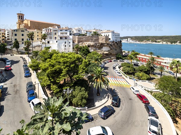 View from Parc Rochina of the old town at the back of Santa Maria de Mao