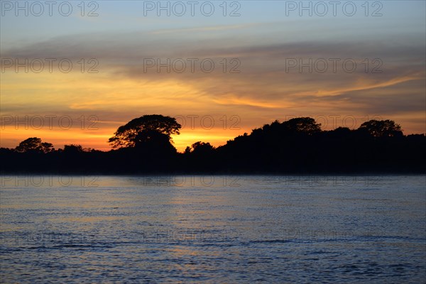 Landscape at Rio Sao Lourenco at sunrise