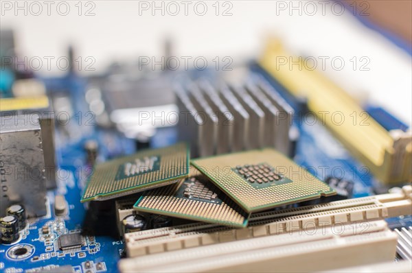 Close up of a motherboard