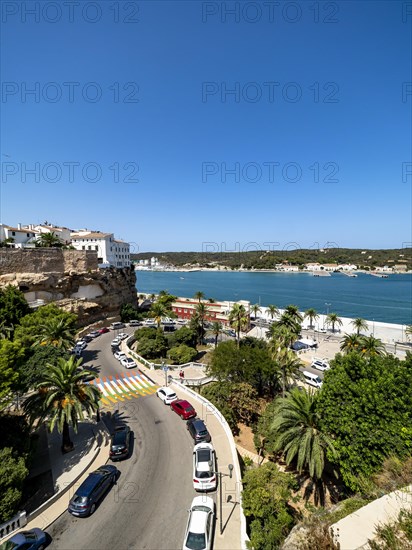 View from Parc Rochina of the old town at the back of Santa Maria de Mao