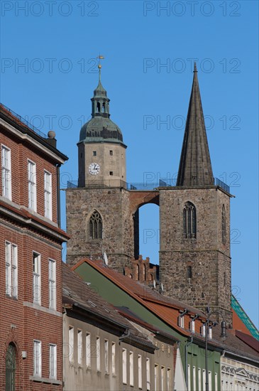 The two towers of the Protestant church of St. Nikolai in Jueterbog