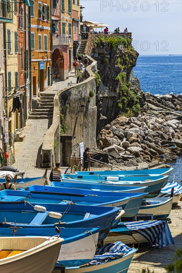 Fishing boats at the harbour of Riomaggiore