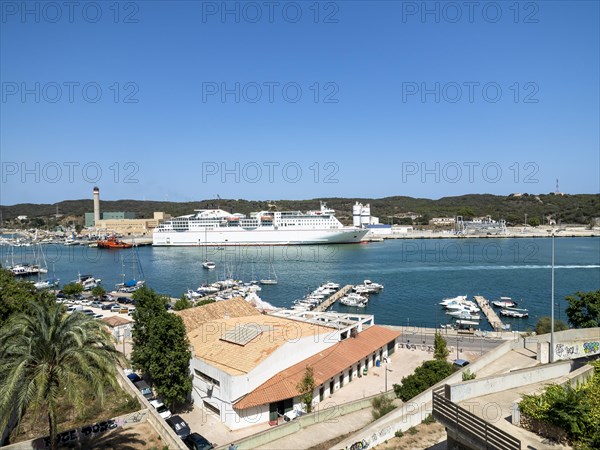Boats and ferries at the port of Mahon