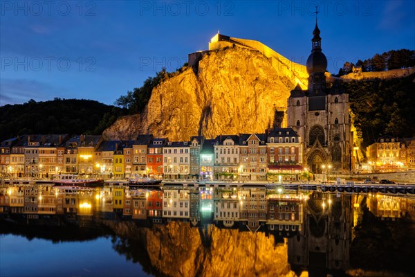 Night view of Dinant town