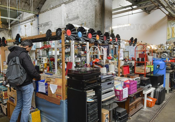 Indoor flea market at the Arena