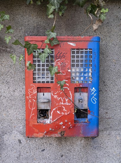 Old and defective chewing gum machine