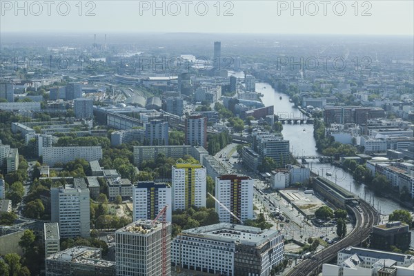 Cityscape aerial view