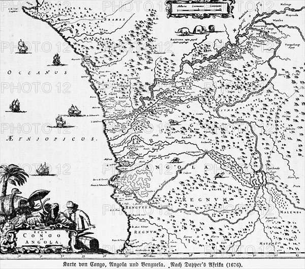 Map of West Africa 1676