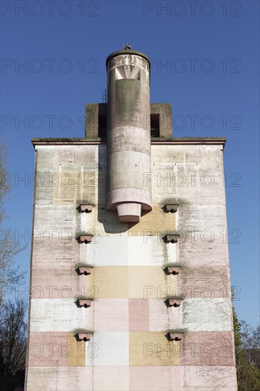 High bunker from World War 2 on the Bayer AG factory premises