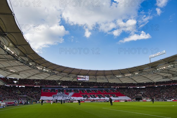 Cannstatter Kurve in front of a Bundesliga match