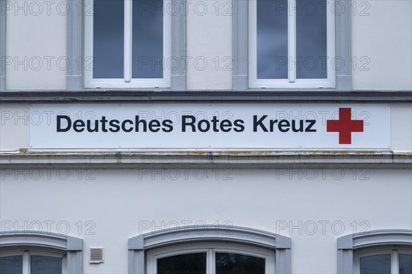 German Red Cross lettering on the DRK building