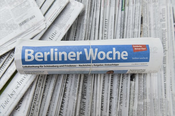 Advertising paper Berliner Woche