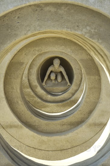 Sand sculpture by Melineige Beauregard at the Broadway Pier