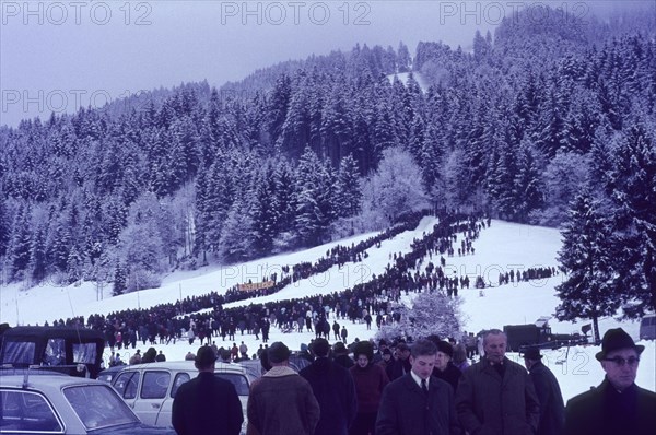 Finish slope of the traditional Gaissacher Schnablerrennen