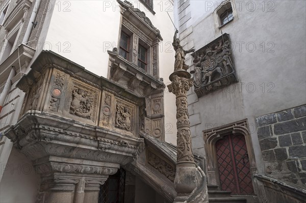 Town Hall Staircase with Annunciation Pulpit from 1537 Early Renaissance