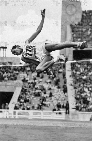 High jump at the decathlon