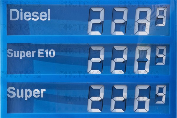 Petrol station display
