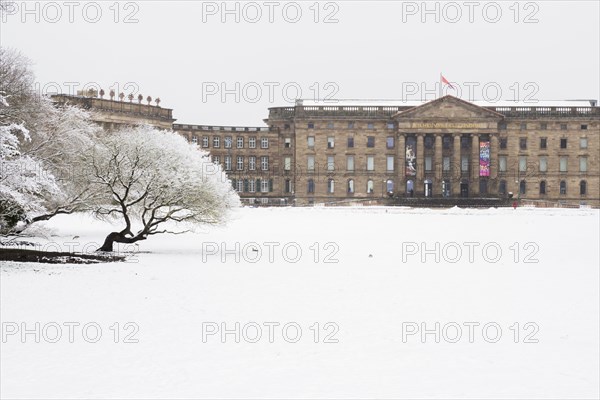 Wilhelmshoehe Palace in winter