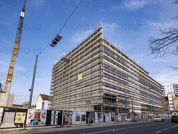 Construction site of a large house on Berliner Strasse