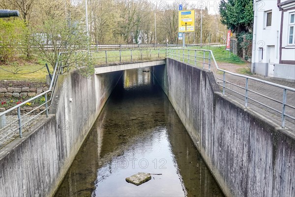 Concreted mill stream