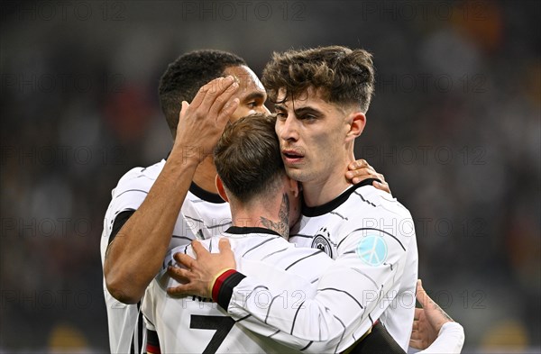 Goal celebration with Kai Havertz GER