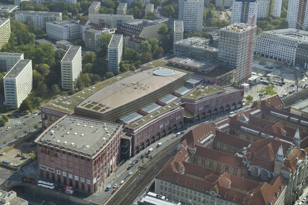 Aerial view of Alexa shopping centre