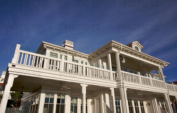 Architectural abstract of beach front accommodations