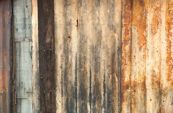 Old rusty sheet metal abstract background texture