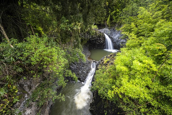 Wasserfall entlang des Pipiwai Trail