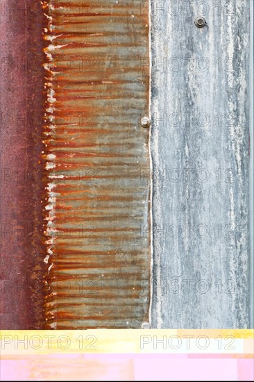 Old rusty sheet metal abstract background texture