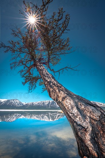 The beautiful Khoton Lake. Western Mongolia