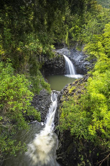 Wasserfall entlang des Pipiwai Trail