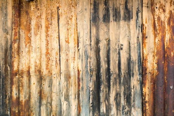 Old rusty sheet metal abstract background texture