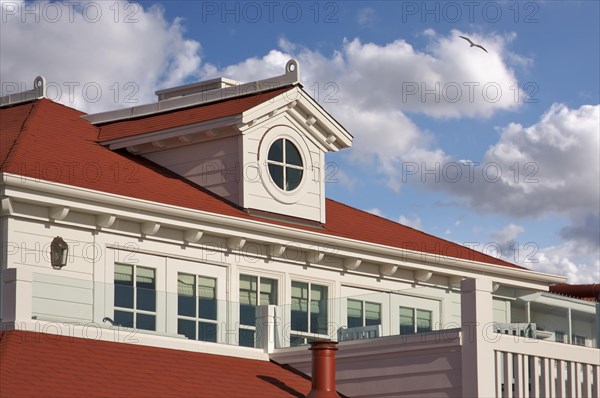 Architectural abstract of beach front accommodations