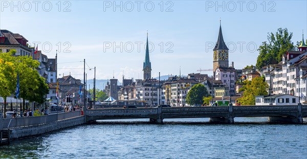 Fraumuenster and church tower St. Peter