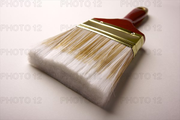 Dramatic angle of paint brush