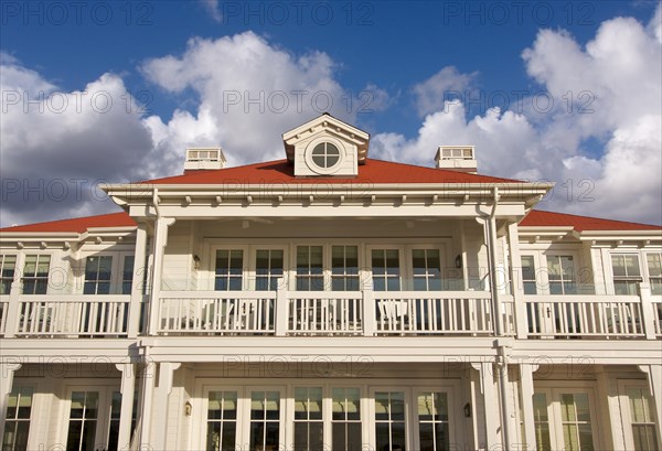 Architectural abstract of beach front accommodations