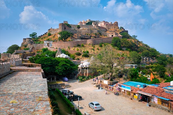 Kumbhalgarh fort famous indian tourist landmark. Rajasthan