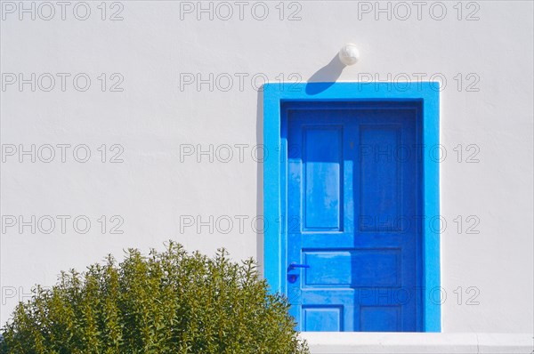 Abstract close-up of santorini home wall