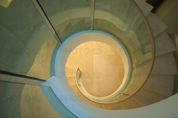 Majestic spiral staircase abstract
